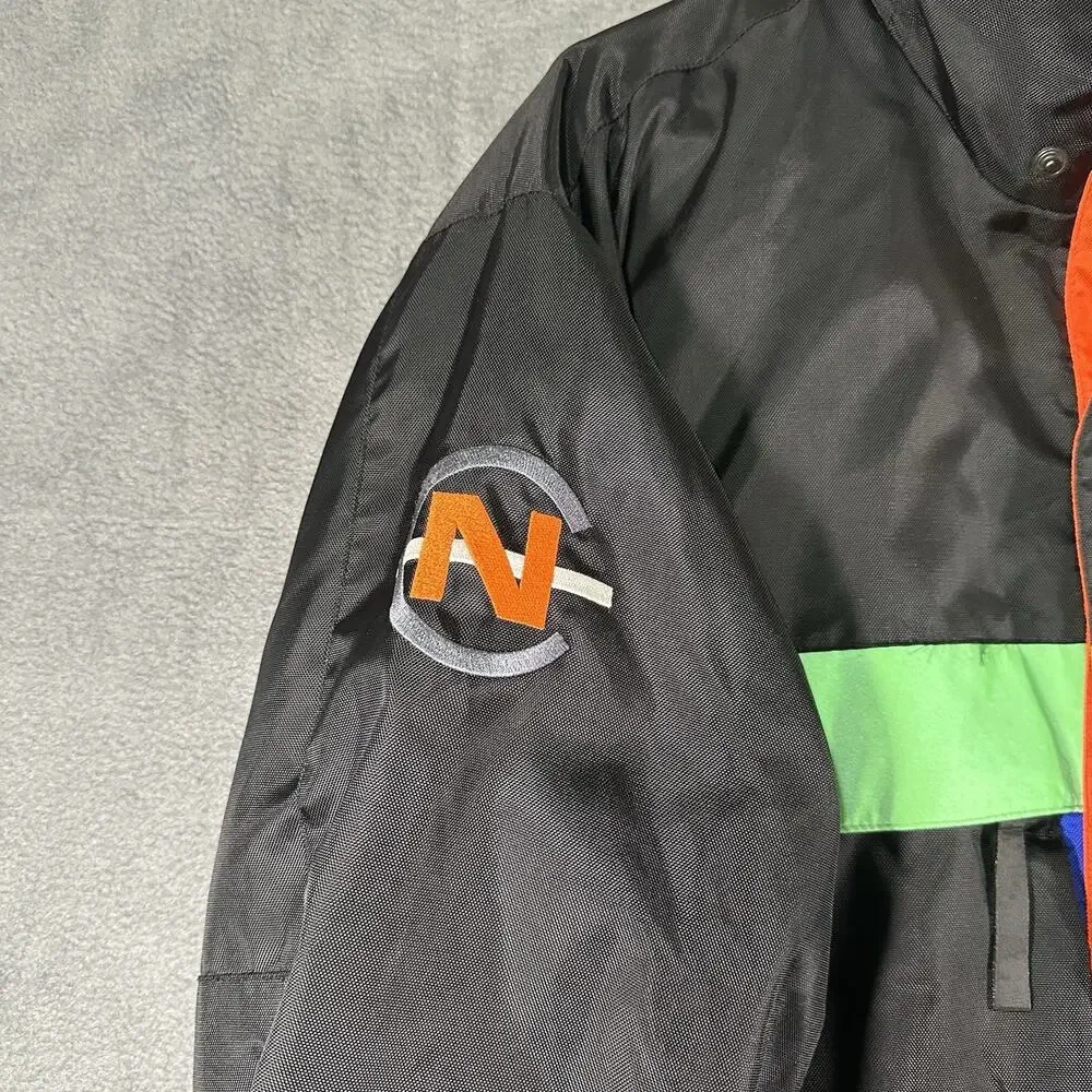 VTG 90s Nautica Competition Coat Jacket Scuba Windbreaker Y2K Color Block Size L